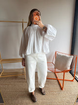 Blouse CARLA manches longues Blanc
