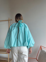 Blouse CARLA manches longues Turquoise