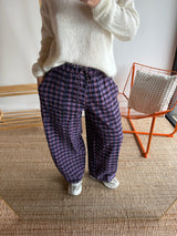 Pantalon vichy LOUIS Violet