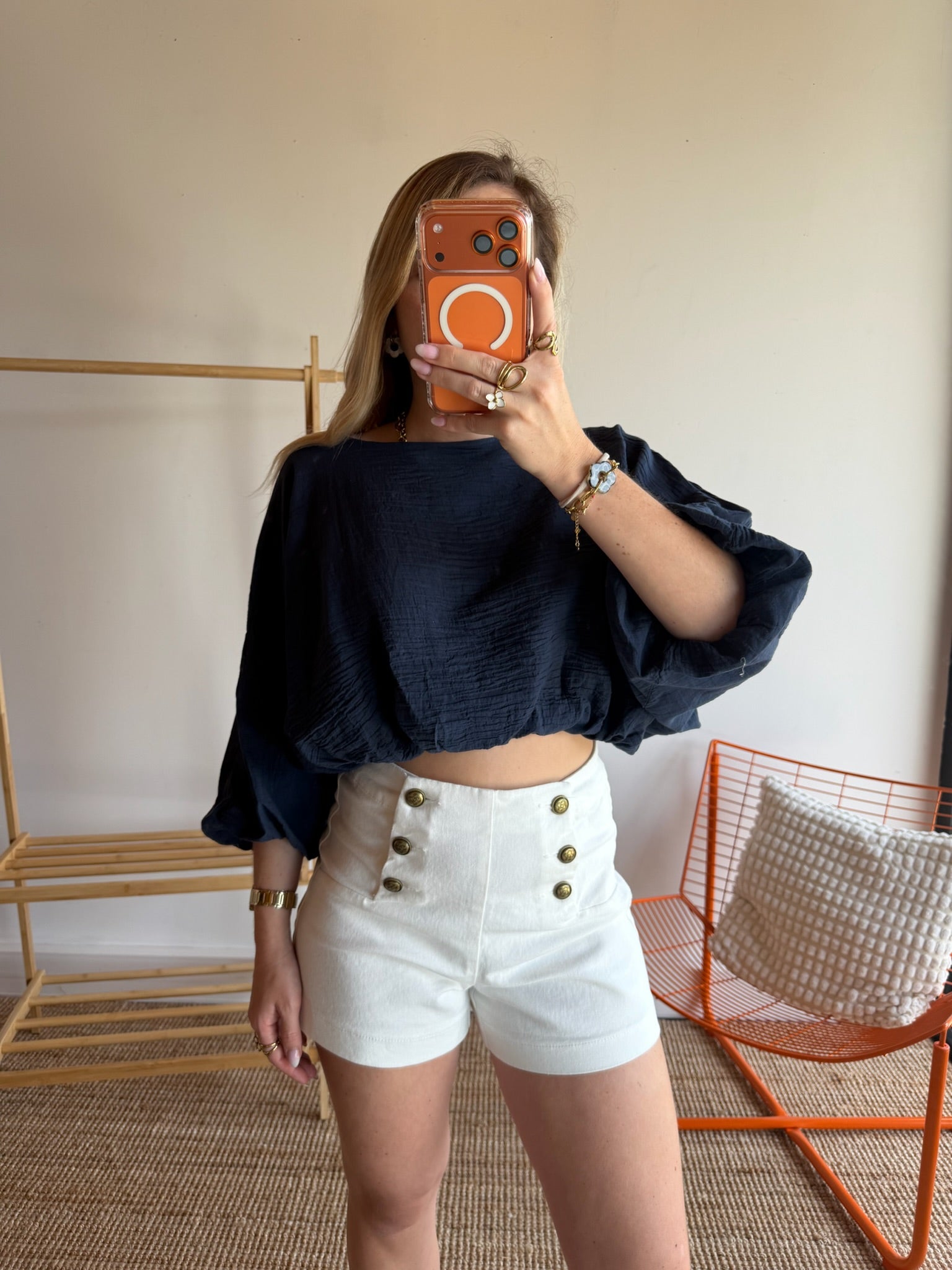 Top LISA Bleu marine