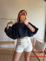 Top LISA Bleu marine