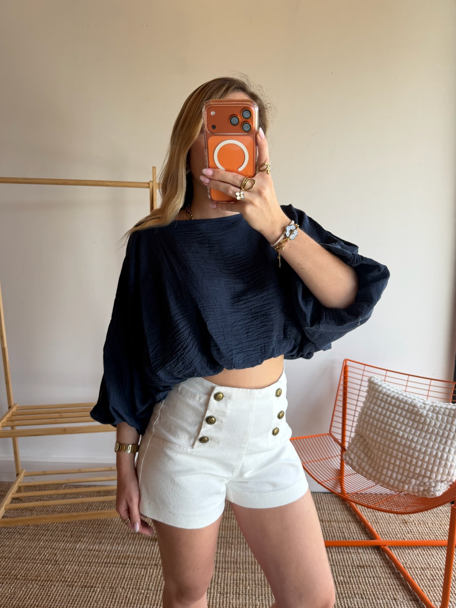 Top LISA Bleu marine