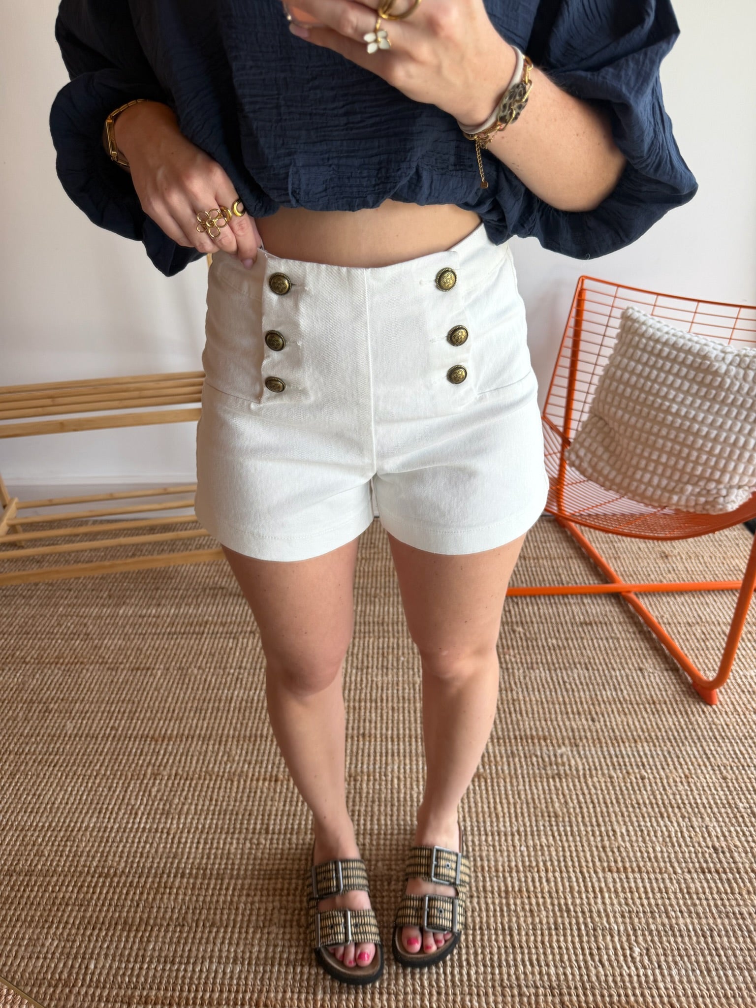 Short VICTORINETTE Blanc