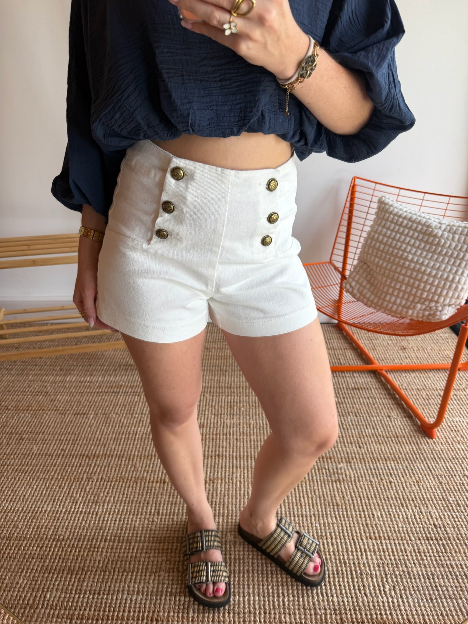Short VICTORINETTE Blanc