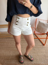 Short VICTORINETTE Blanc