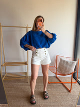 Top LISA Bleu électrique
