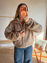 Veste moumoute AVA Camel