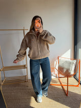 Veste moumoute AVA Camel