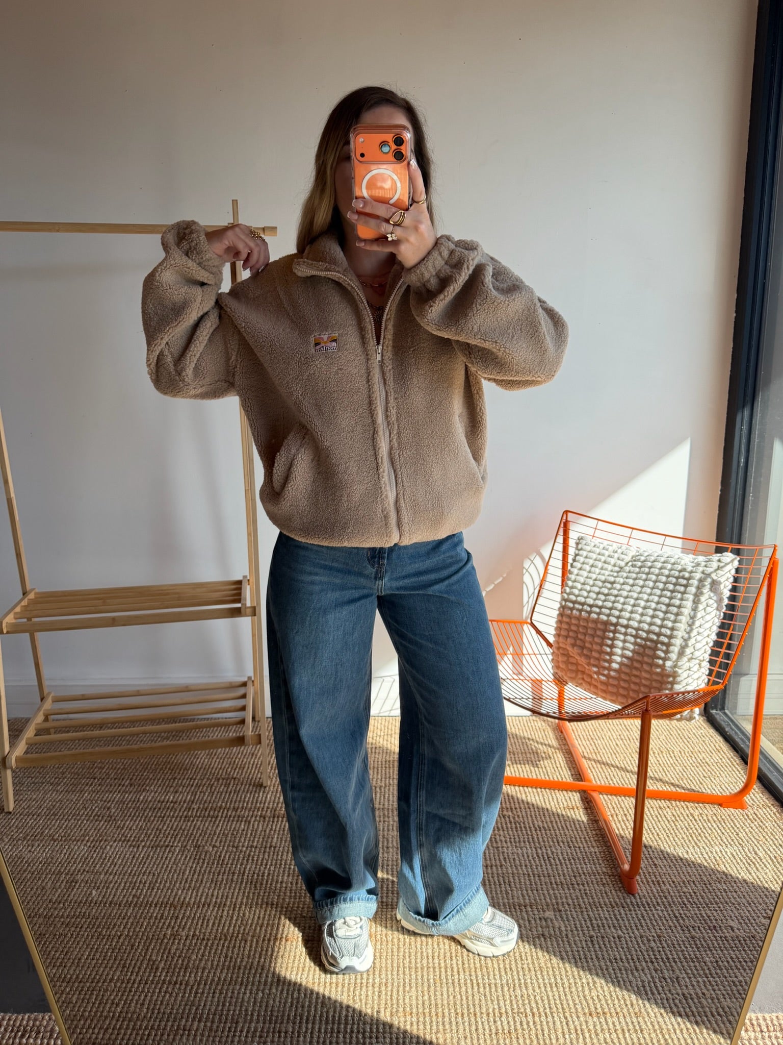 Veste moumoute AVA Camel