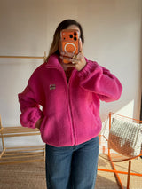 Veste moumoute AVA Rose fuchsia