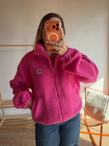Veste moumoute AVA Rose fuchsia