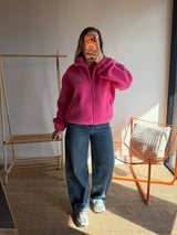 Veste moumoute AVA Rose fuchsia