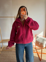 Veste moumoute AVA Framboise