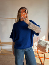 Pull sans manches LÉON - Bleu électrique
