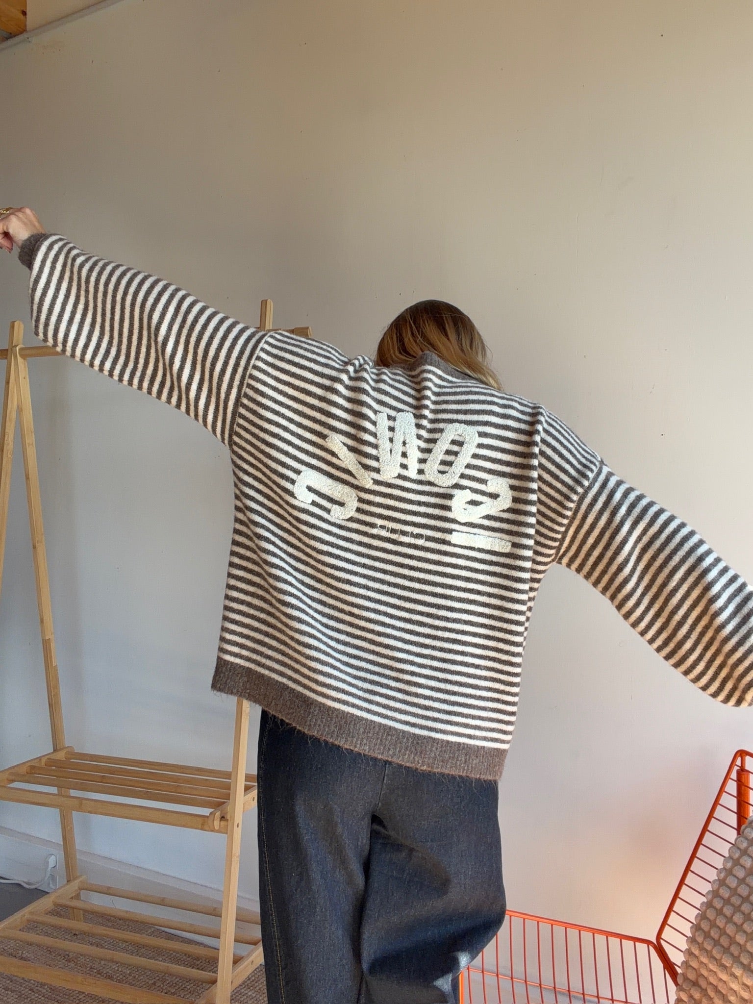 Pull marinière ICONIC Taupe