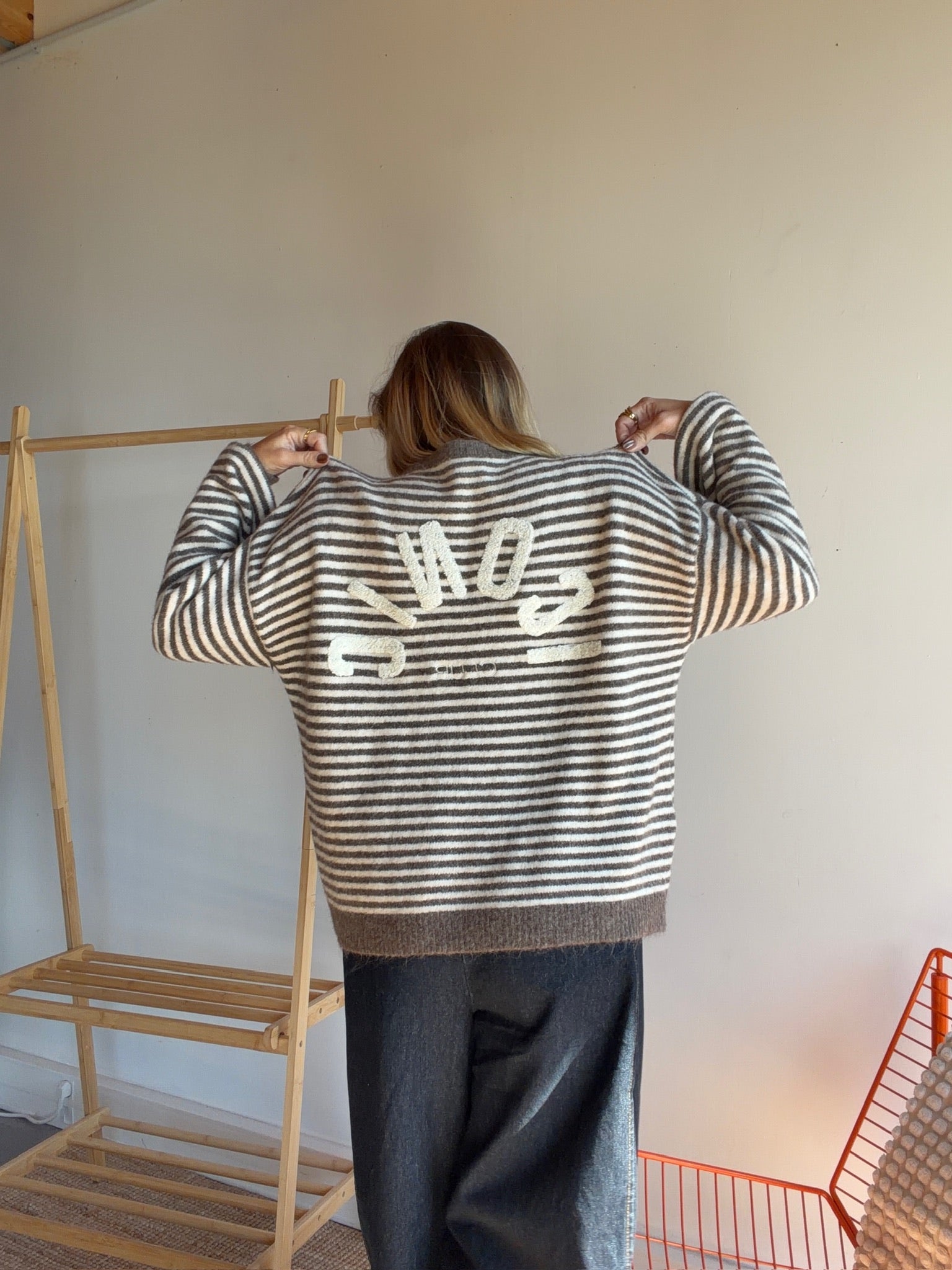 Pull marinière ICONIC Taupe