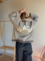 Pull marinière ICONIC Taupe