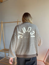 Pull marinière ICONIC Taupe