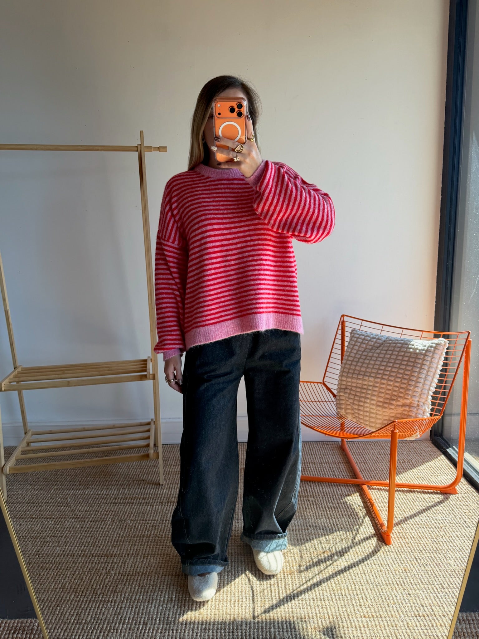 Pull marinière ICONIC Rouge