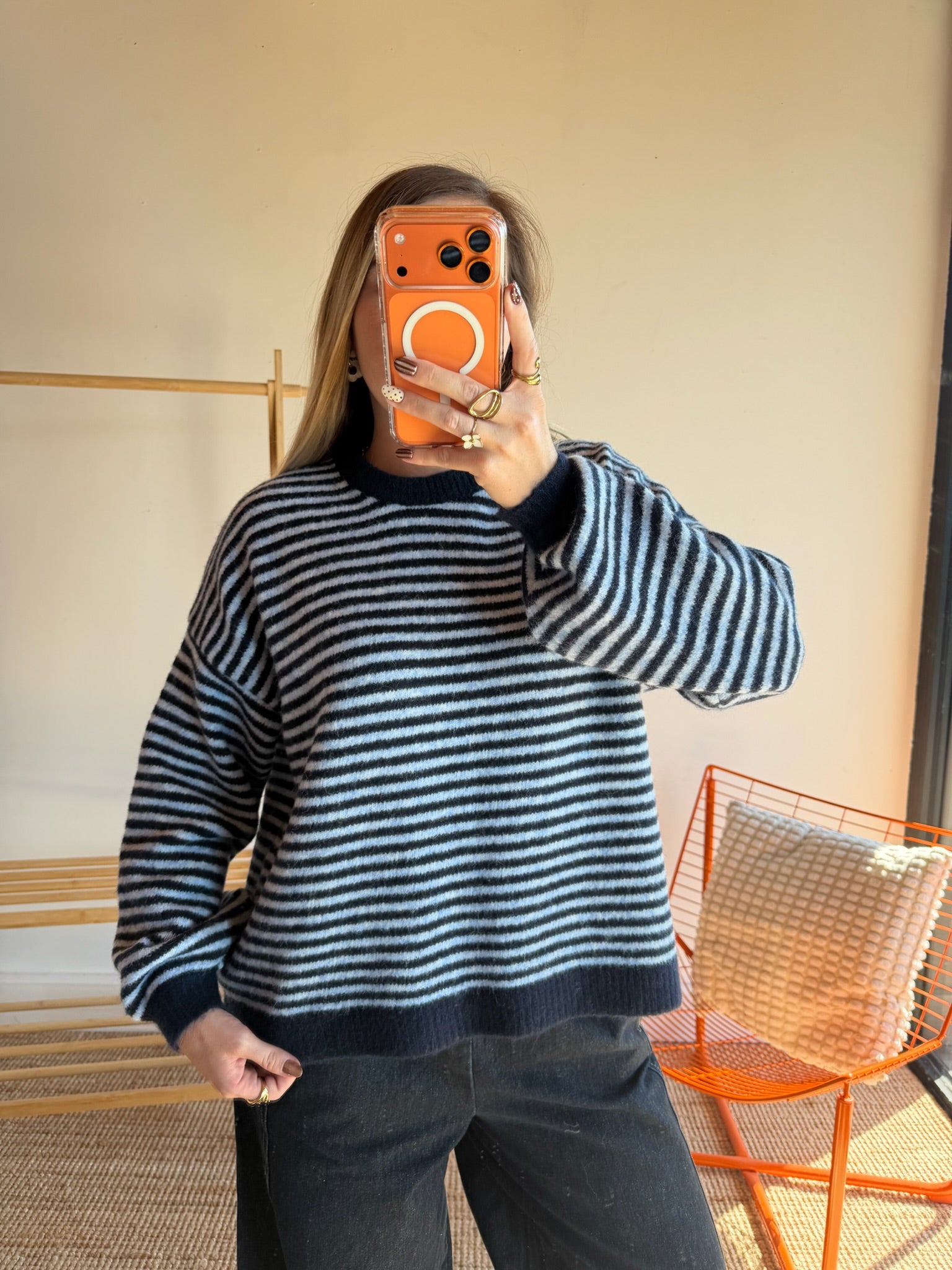 Pull marinière ICONIC Bleu