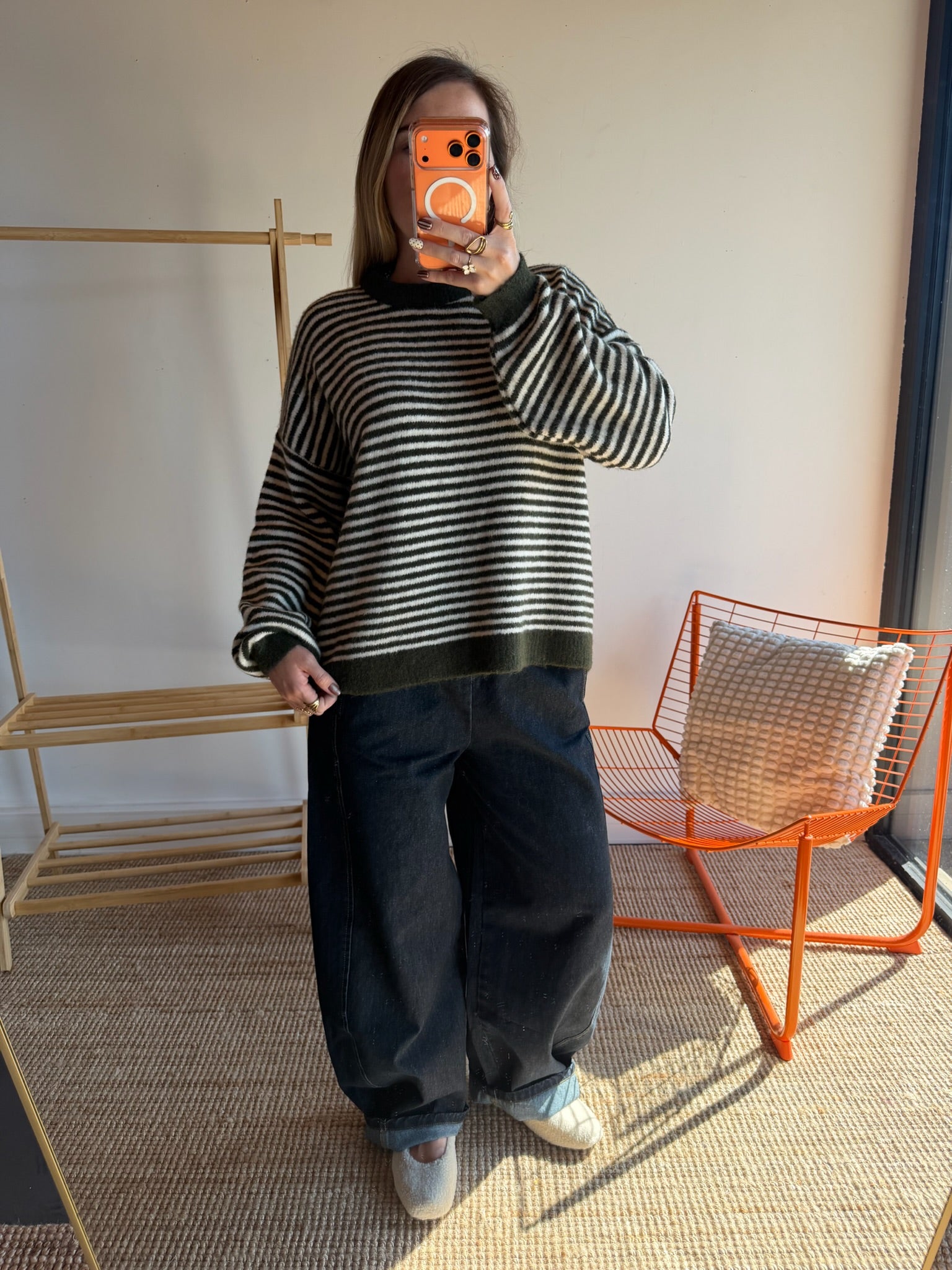 Pull marinière ICONIC Kaki