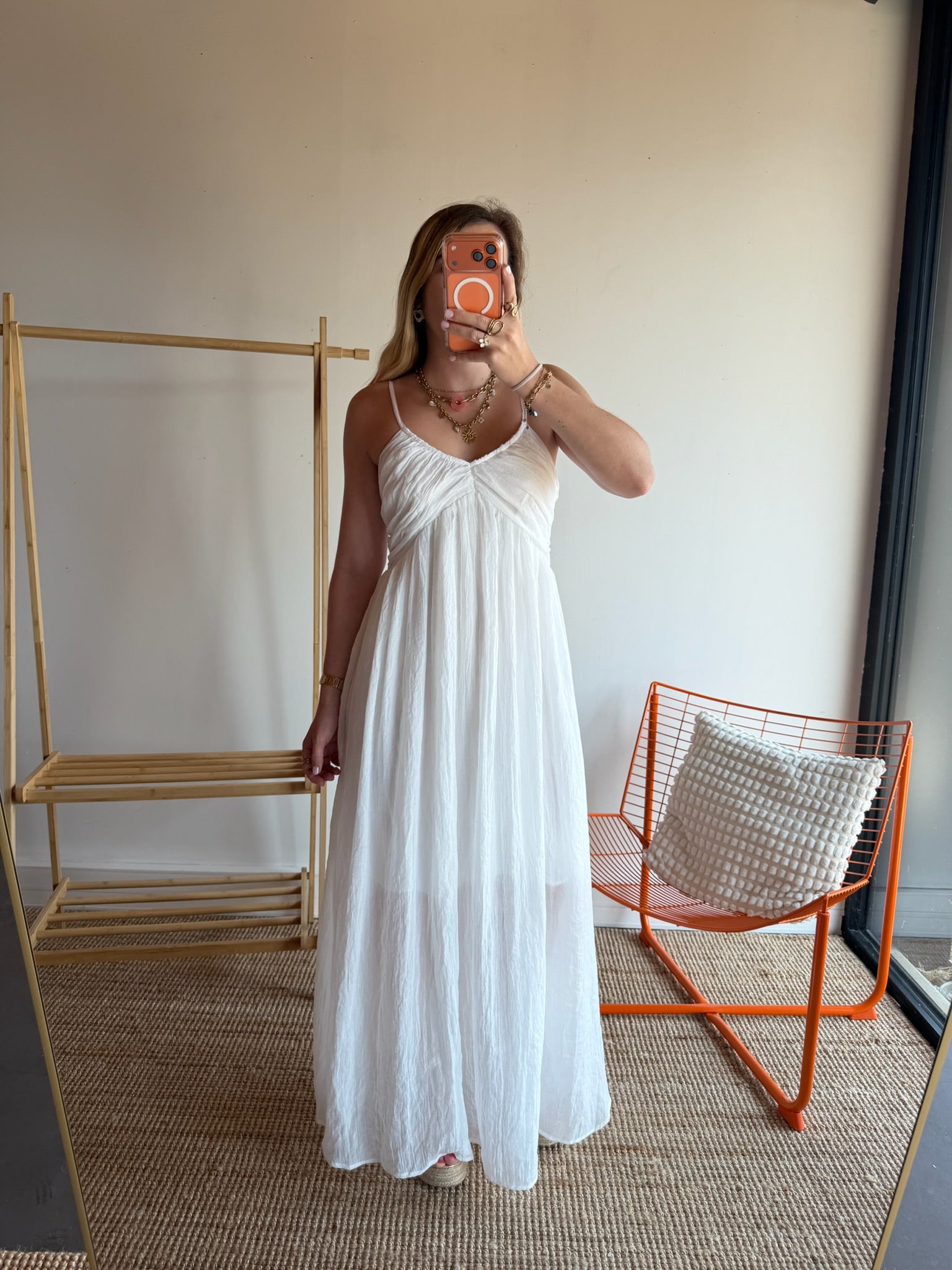 Robe longue TALIA Blanc