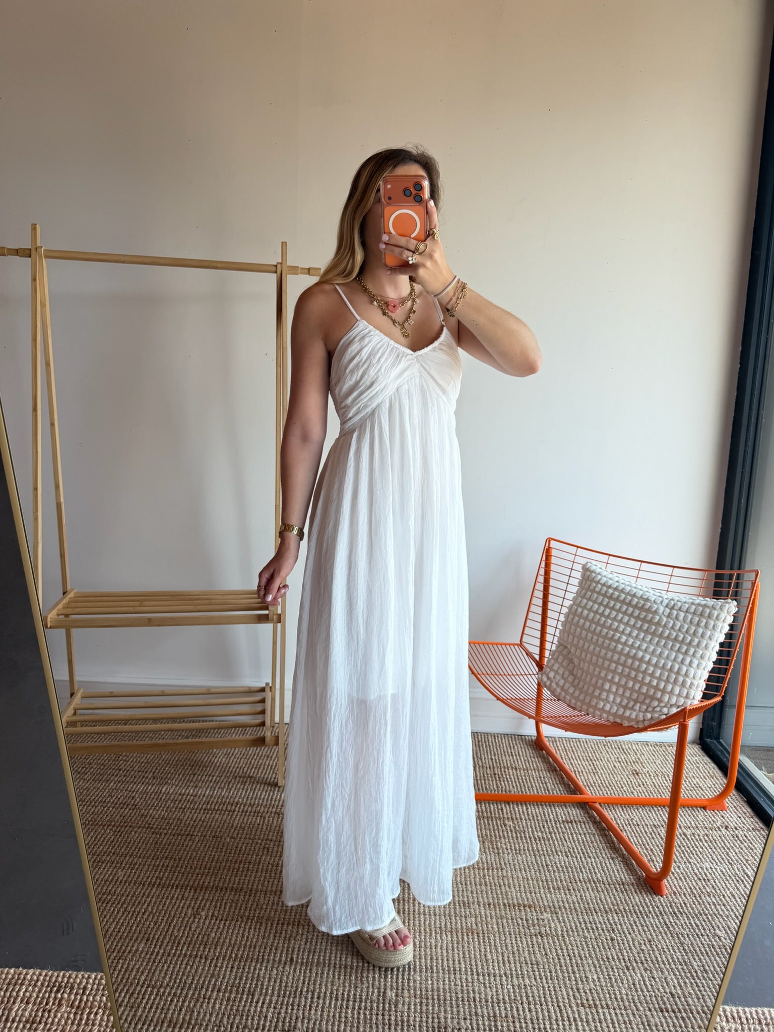 Robe longue TALIA Blanc