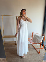 Robe longue TALIA Blanc