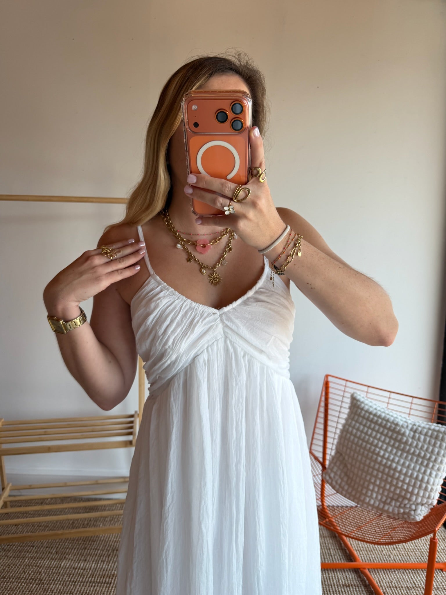 Robe longue TALIA Blanc