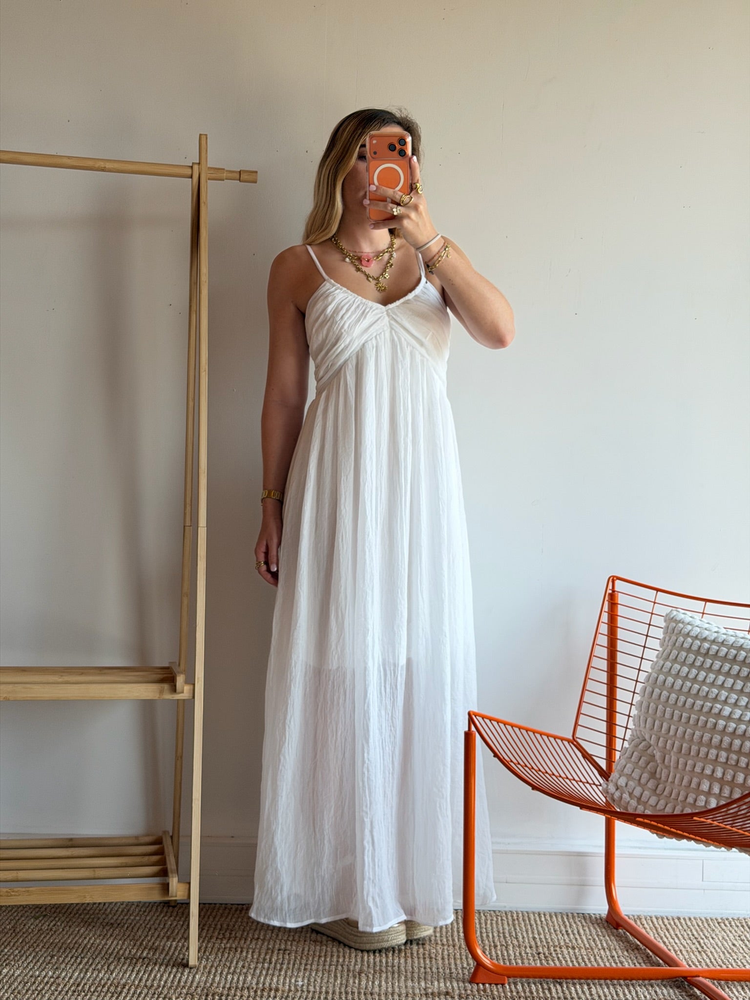 Robe longue TALIA Blanc