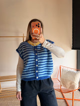 Gilet sans manches TIM - Bleu + Bleu