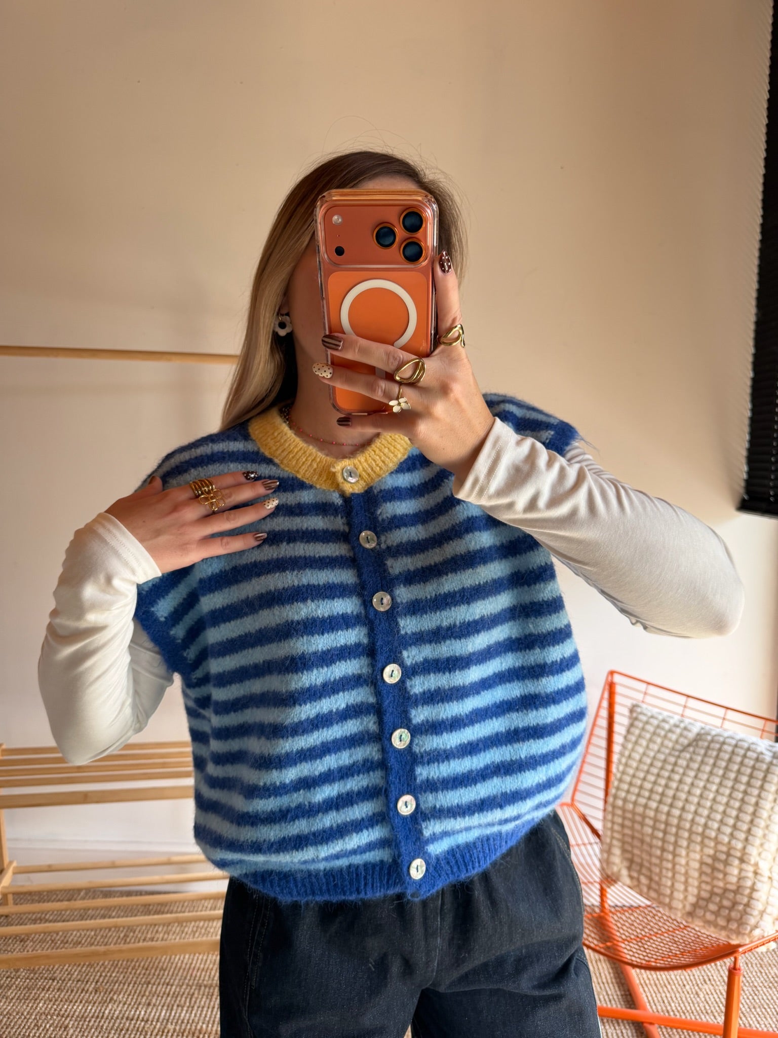 Gilet sans manches TIM - Bleu + Bleu
