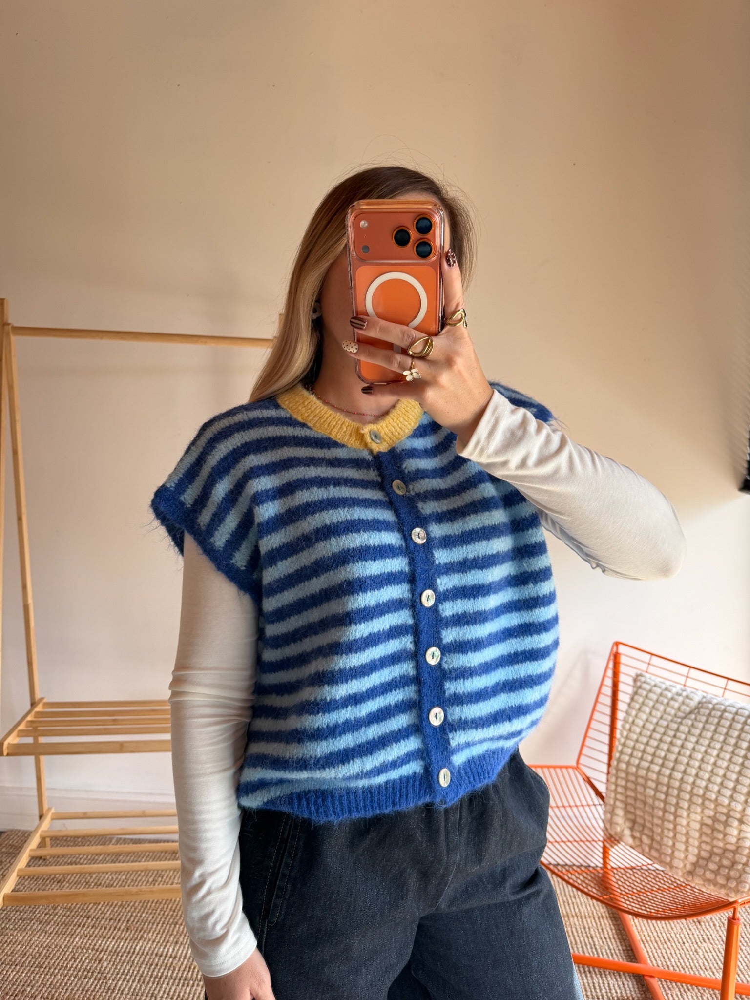 Gilet sans manches TIM - Bleu + Bleu