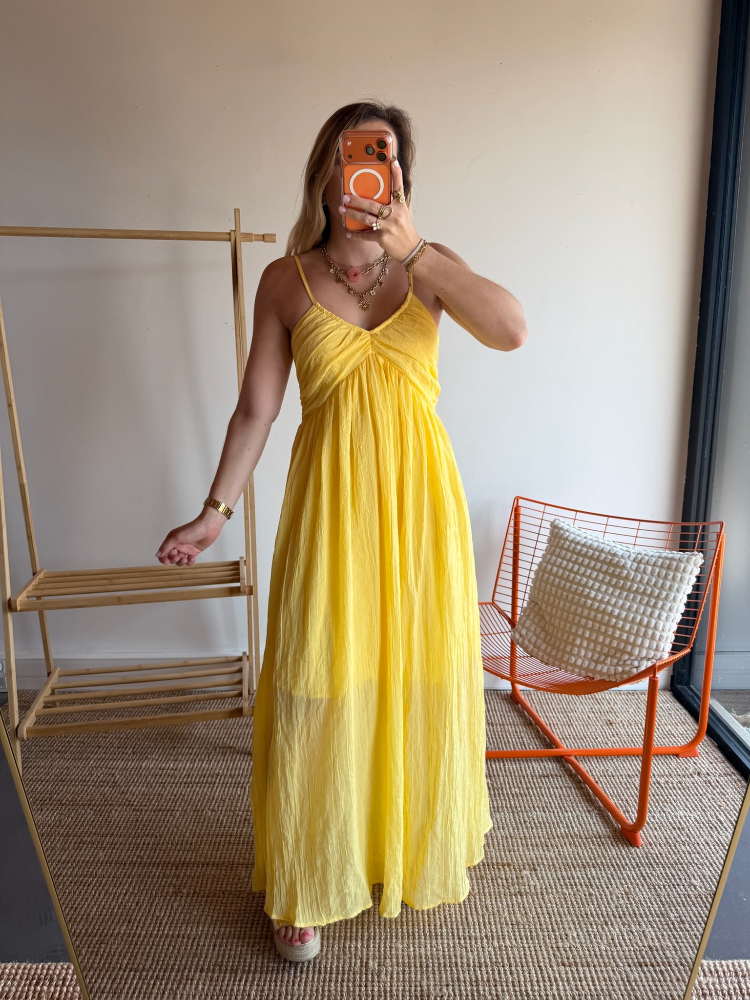 Robe longue TALIA Jaune