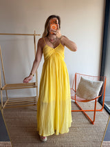 Robe longue TALIA Jaune