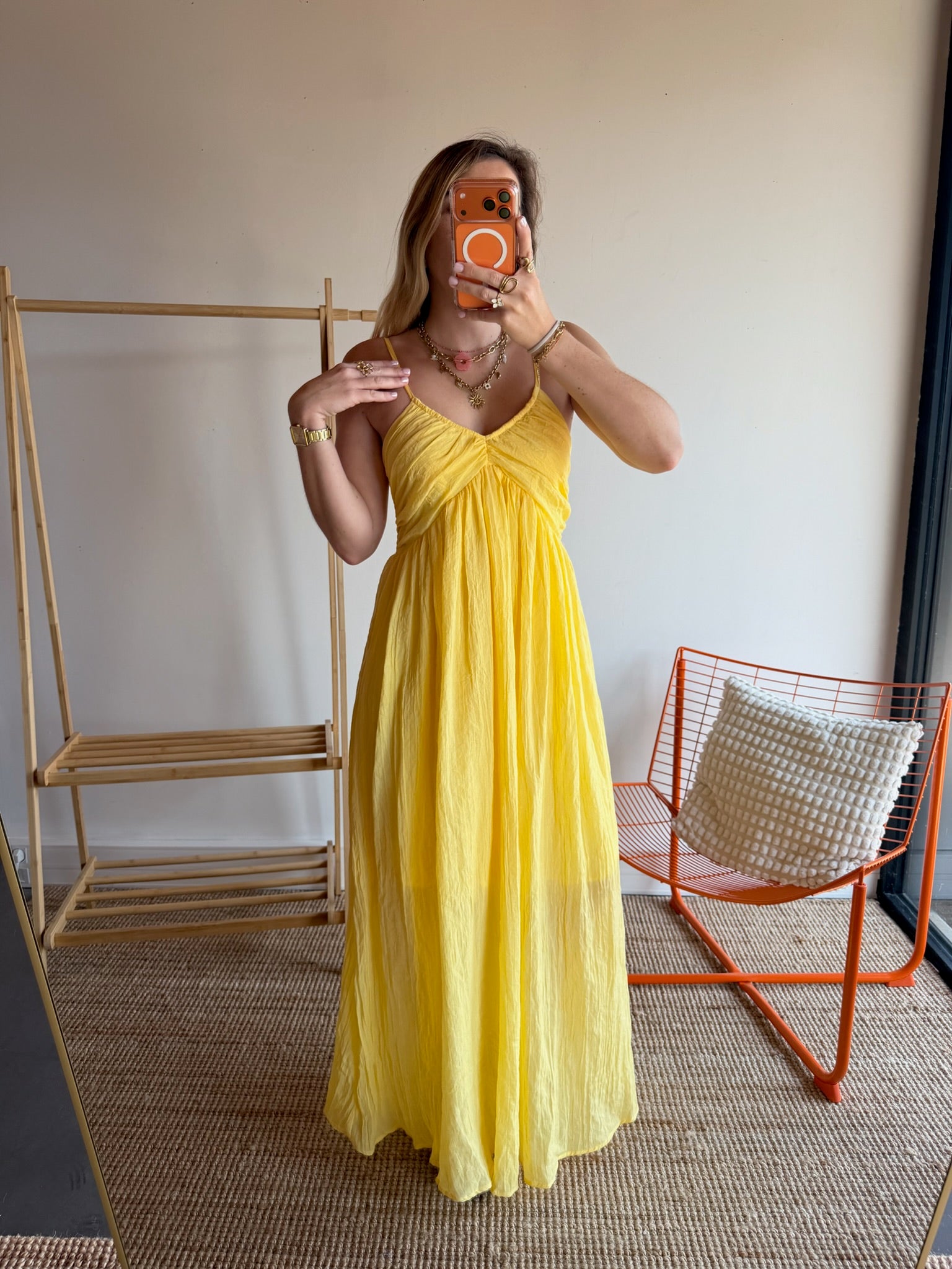 Robe longue TALIA Jaune
