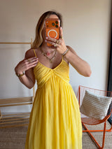 Robe longue TALIA Jaune