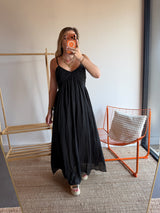 Robe longue TALIA noir