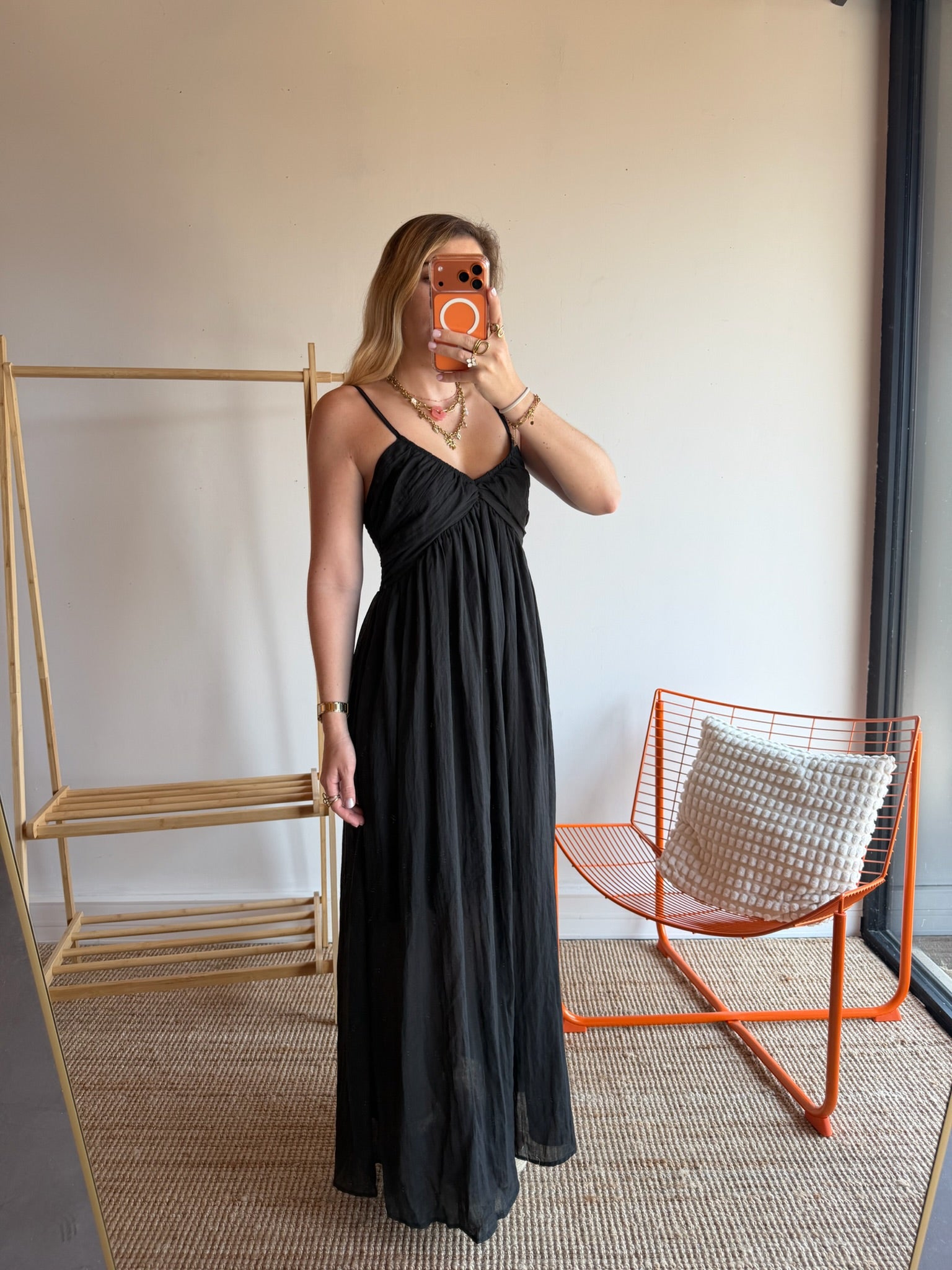 Robe longue TALIA noir