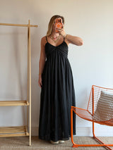 Robe longue TALIA noir