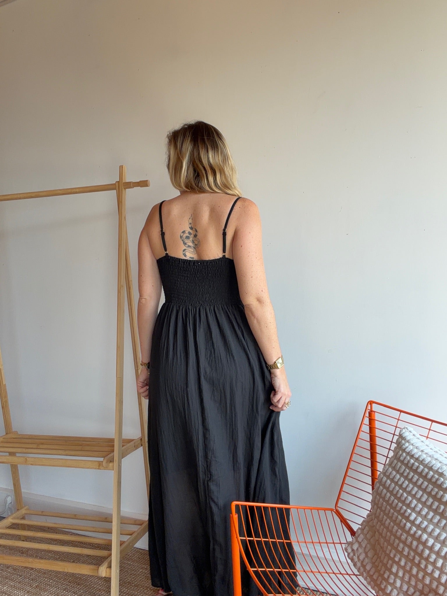 Robe longue TALIA noir