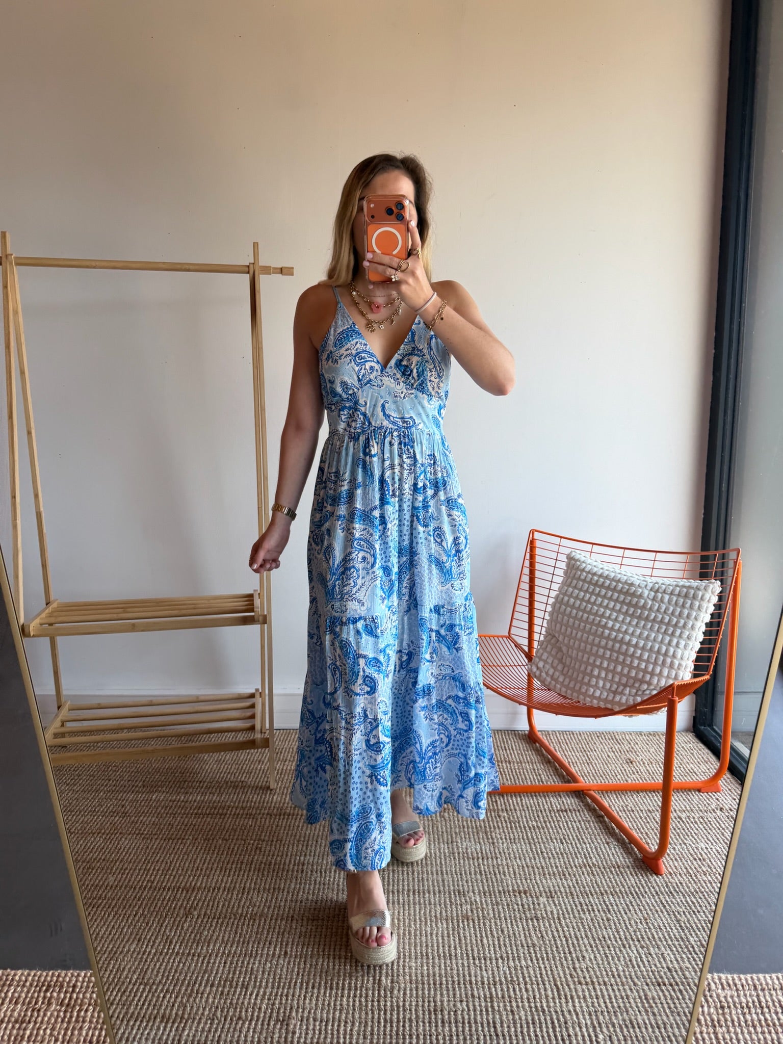 Robe EMILIE Bleue