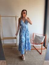 Robe EMILIE Bleue