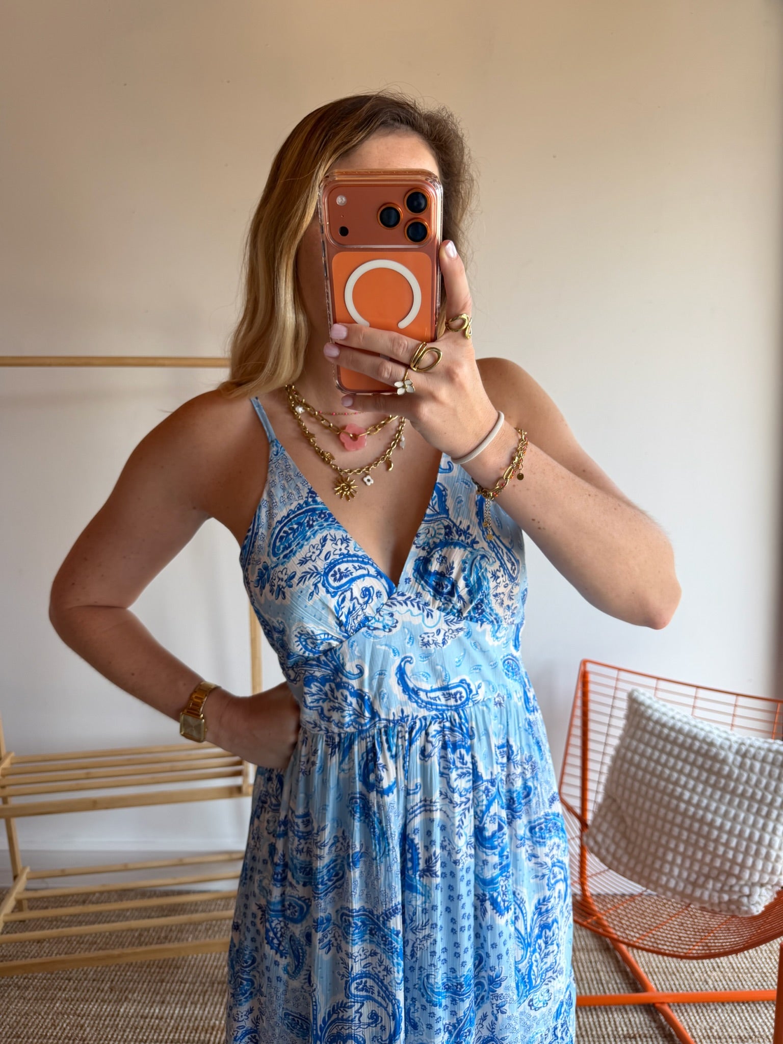 Robe EMILIE Bleue