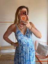 Robe EMILIE Bleue