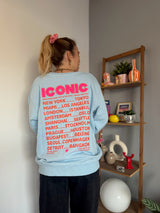 Sweat ICONIC Bleu ciel