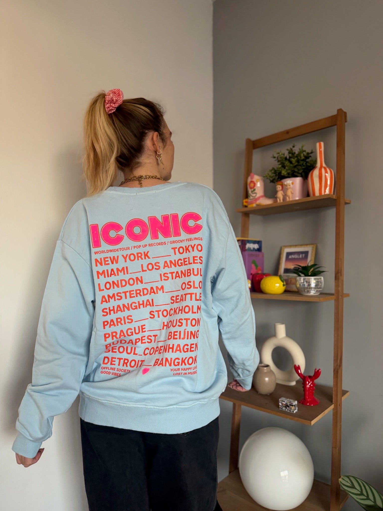 Sweat ICONIC Bleu ciel