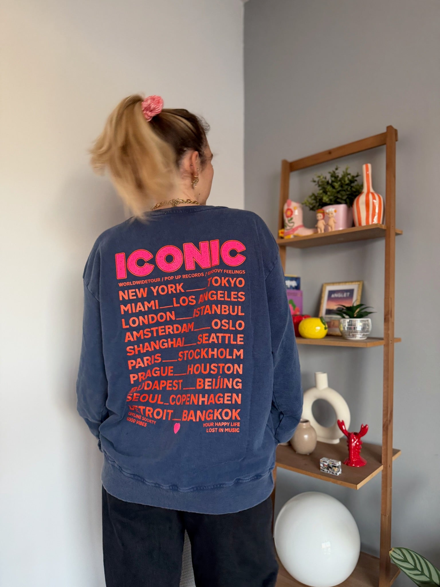 Sweat ICONIC Bleu marine