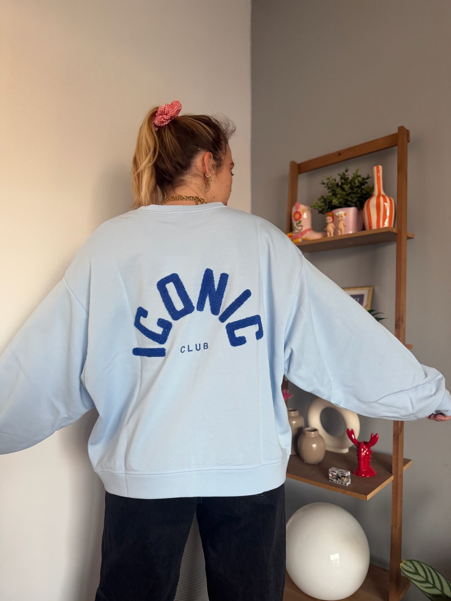 Sweat ICONIC Bleu ciel
