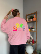 Sweat ICONIC Rose + Jaune + Multicolore